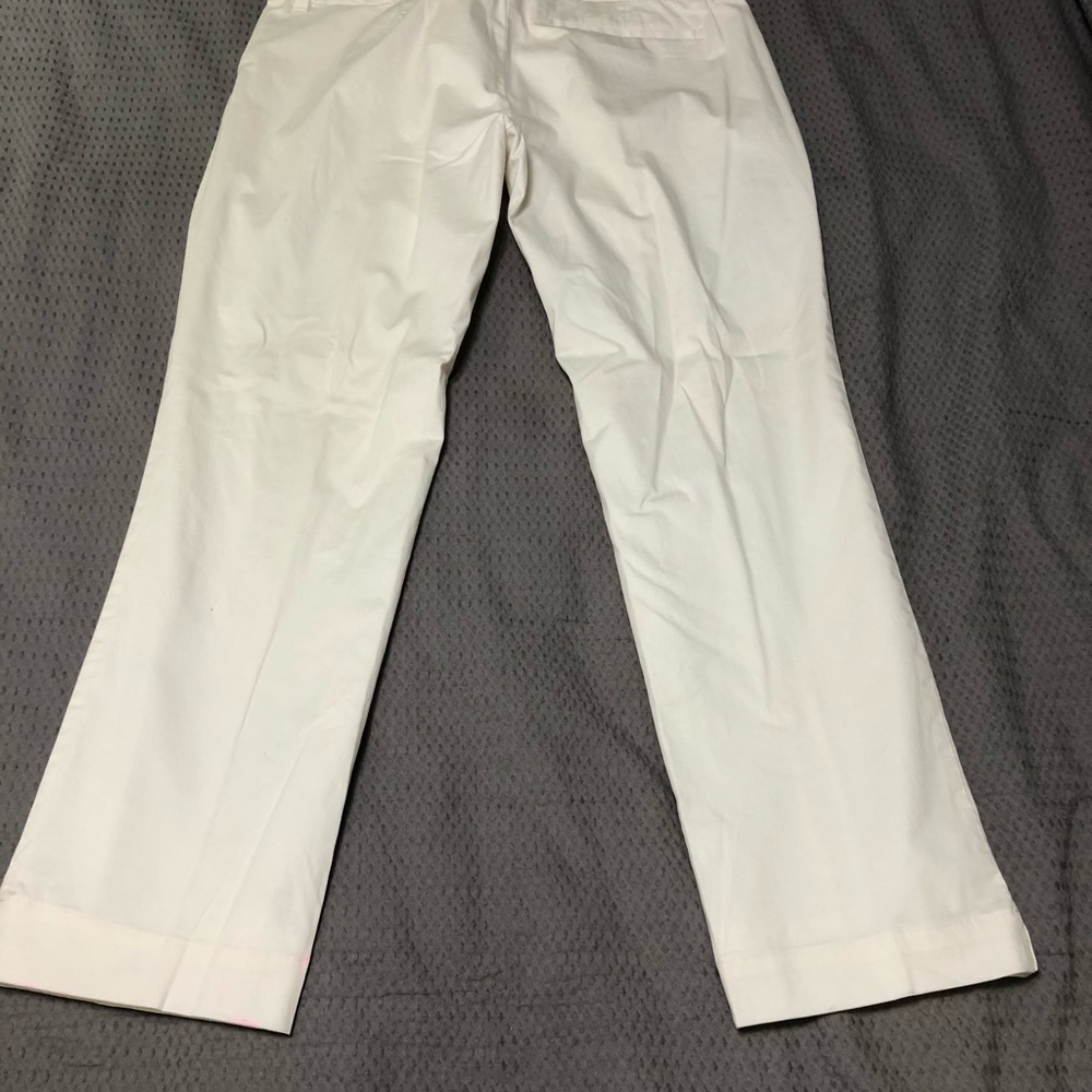 Banana Republic  | white ivory trousers